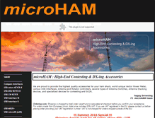 Tablet Screenshot of microham.com